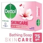 Dettol Soap Skincare 75gm Bathing Bar, Soap with Moisturizers