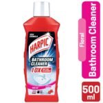 Harpic Bathroom Cleaner Liquid for Floor, Basin & Tiles, Rose Fragrance- 500ml