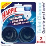 Harpic Flushmatic in-Cistern Toilet Cleaner Twin Pack (50gm X 2), Automatic Cleaning with Every Flush