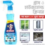 Mr. Brasso Glass & Household Cleaner Spray 350ml with Ultra Shine Formula for TV, Electronics, Fridge, Laminated Furniture, Mirror, Car Windshield