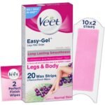 Veet Easy Gel 20 Wax Strip Normal Skin For Long Lasting Smoothness