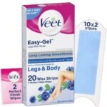 Veet Easy Gel 20 Wax Strip Sensitive Skin For Long Lasting Smoothness