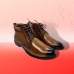 Leather High Neck Boot For Men - - Image 2