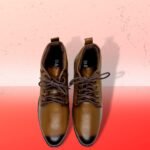 Leather High Neck Boot For Men -