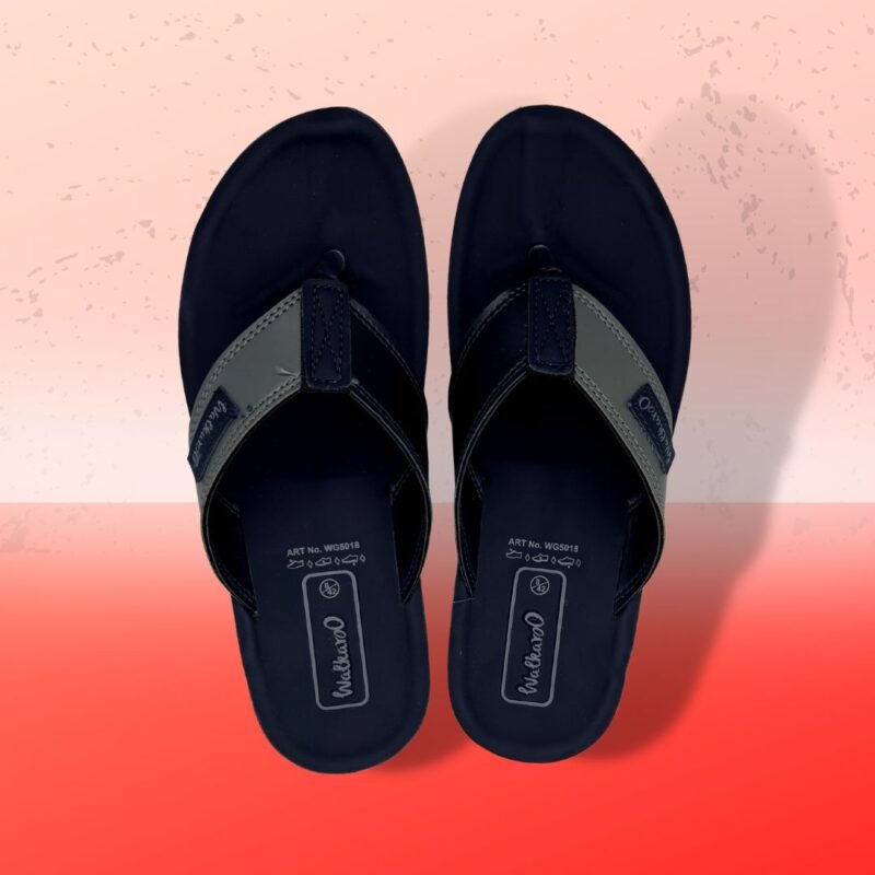 Walkaroo Men's Fashionable and Confortable blue sandal - Image 3