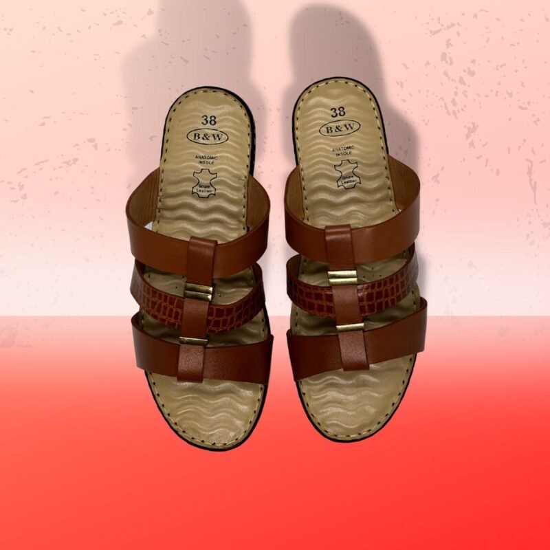 Anatomic Sole Leather Sandal For Ladies - - Image 2