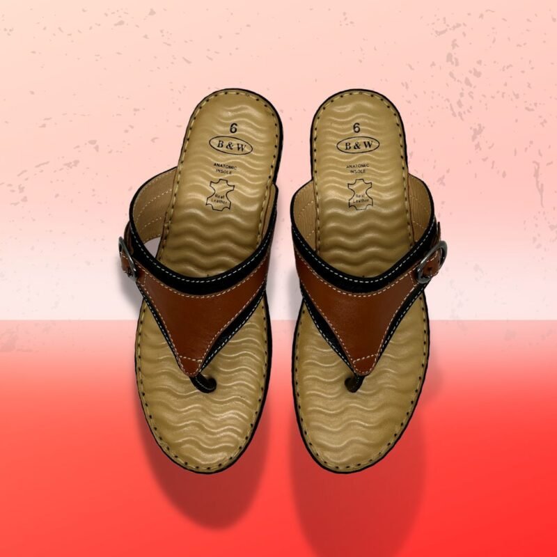 Anatomic Sole Leather Sandal For Ladies - - Image 2