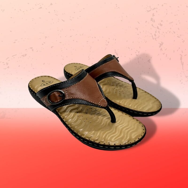 Anatomic Sole Leather Sandal For Ladies - - Image 3