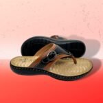 Anatomic Sole Leather Sandal For Ladies -