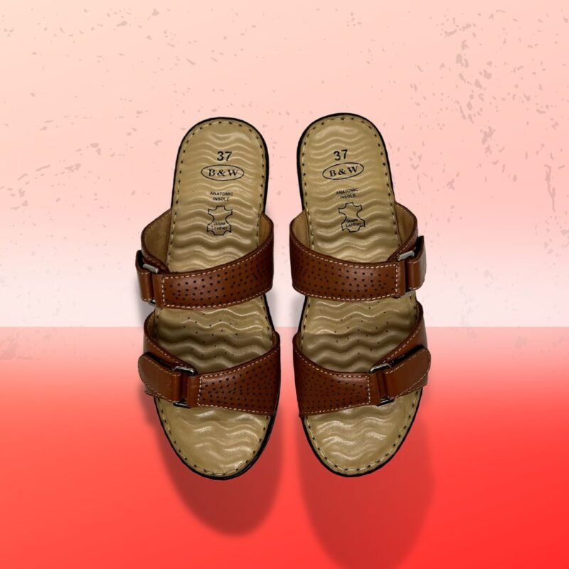 Anatomic Sole Leather Sandal For Ladies - - Image 2