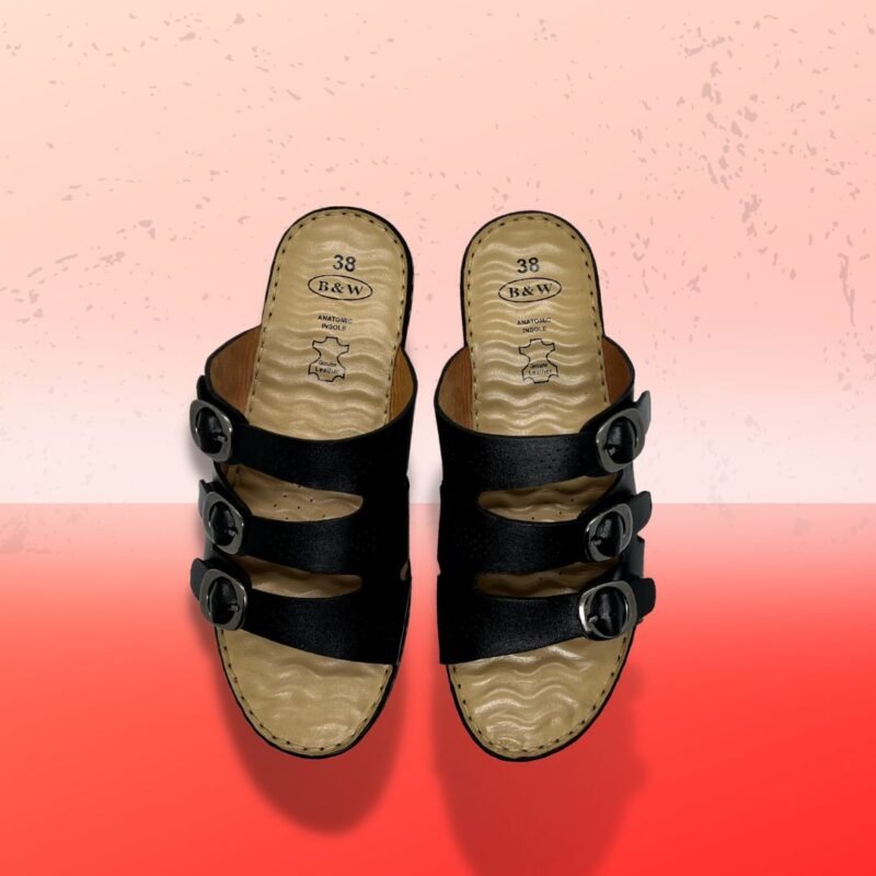 Anatomic Sole Leather Sandal For Ladies - - Image 2