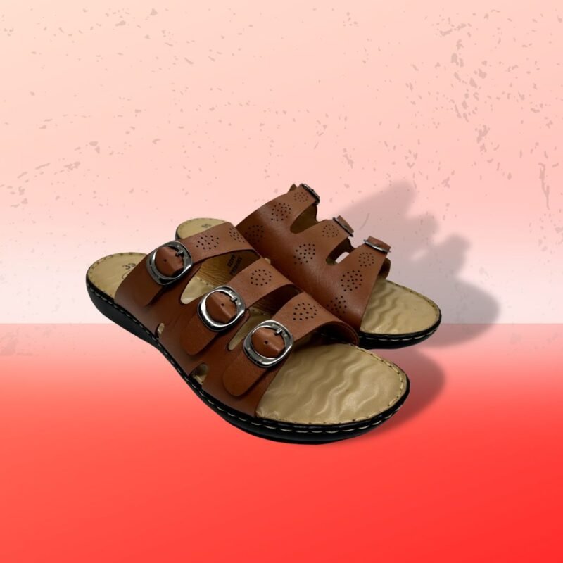 Anatomic Sole Leather Sandal For Ladies - - Image 3