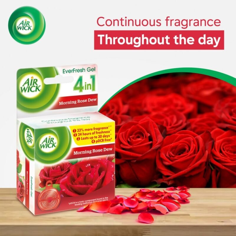 Airwick Air Freshener Gel Morning Rose 50gm - Image 2