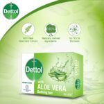 Dettol Soap Aloe Vera 75gm Bathing Bar, Soap with Aloe Vera Extract - Image 2