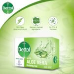 Dettol Soap Aloe Vera 125gm Bathing Bar, Soap with Aloe Vera Extract - Image 2