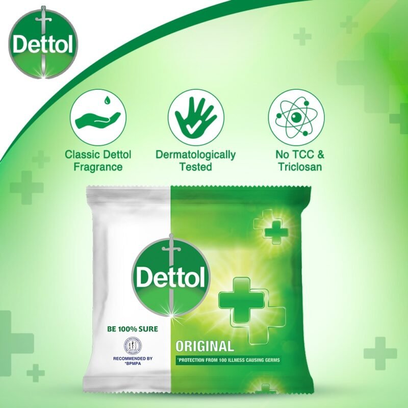 Dettol Soap Original 30gm Bathing Bar, Soap with protection from 100 illness-causing germs - Image 2