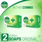 Dettol Soap Original Pack of 2 (125gm X 2), Bathing Bar Soaps with protection from 100 illness-causing germs - Image 2