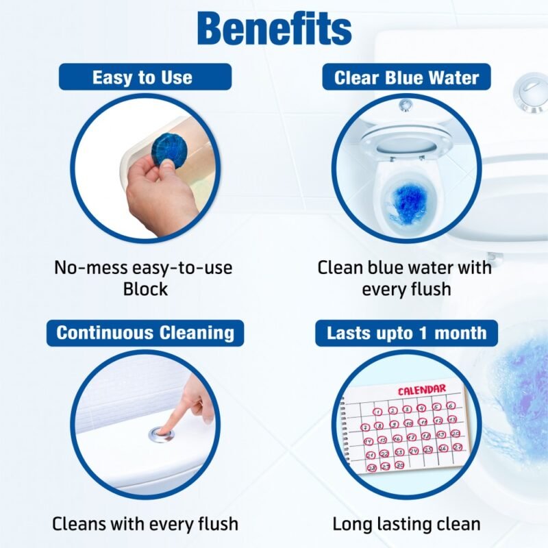 Harpic Flushmatic 50gm in-Cistern Toilet Cleaner, Automatic Cleaning with Every Flush - Image 2
