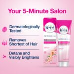 Veet Hair Removal Cream 100gm Normal Skin for Body & Legs, Get Salon-like Silky Smooth Skin with 5 in 1 Skin Benefits - Image 2