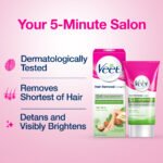 Veet Hair Removal Cream 25gm Dry Skin for Body & Legs, Get Salon-like Silky Smooth Skin with 5 in 1 Skin Benefits - Image 2