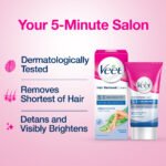 Veet Hair Removal Cream 25gm Sensitive Skin for Body & Legs, Get Salon-like Silky Smooth Skin with 5 in 1 Skin Benefits - Image 2