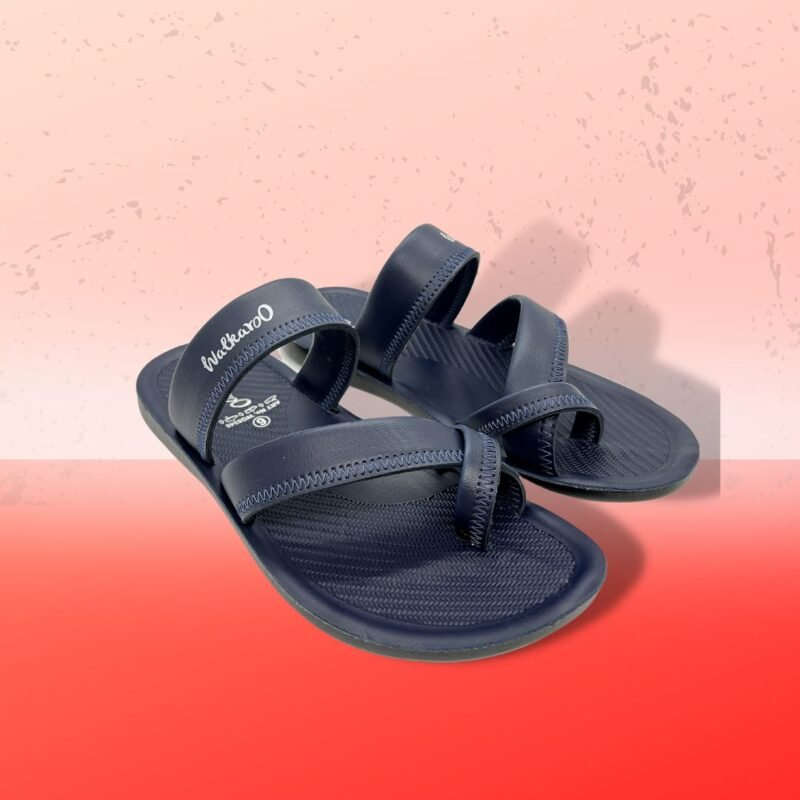 Walkaroo Men's Stylish and Comfortable Blue Sandal - Image 3