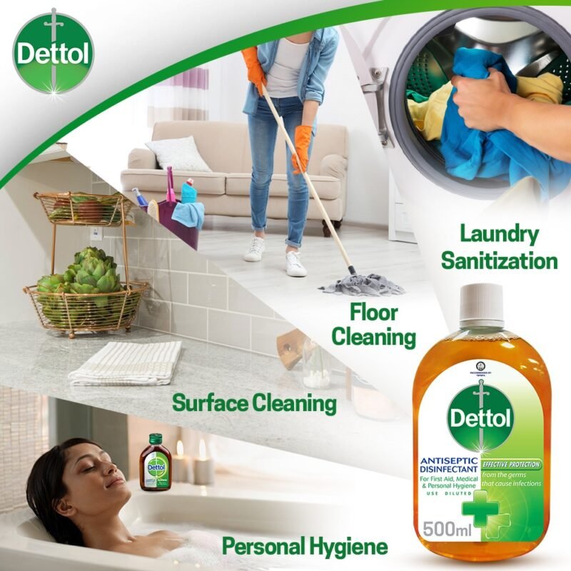 Dettol Antiseptic Disinfectant Liquid 500ml for First Aid, Medical & Personal Hygiene- use diluted - Image 2