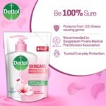 Dettol Handwash Skincare 170ml Refill, pH-Balanced Liquid Soap with Moisturizers - Image 3