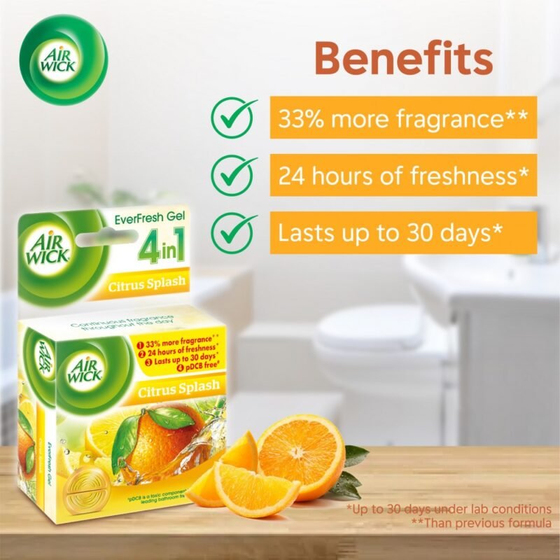 Airwick Air Freshener Gel Citrus 50gm - Image 4
