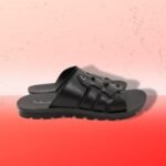 Walkaroo Men's Comfortable Black outdoor sandal