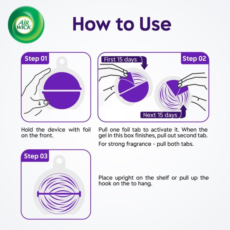 Airwick Air Freshener Gel Lavender 50gm - Image 4