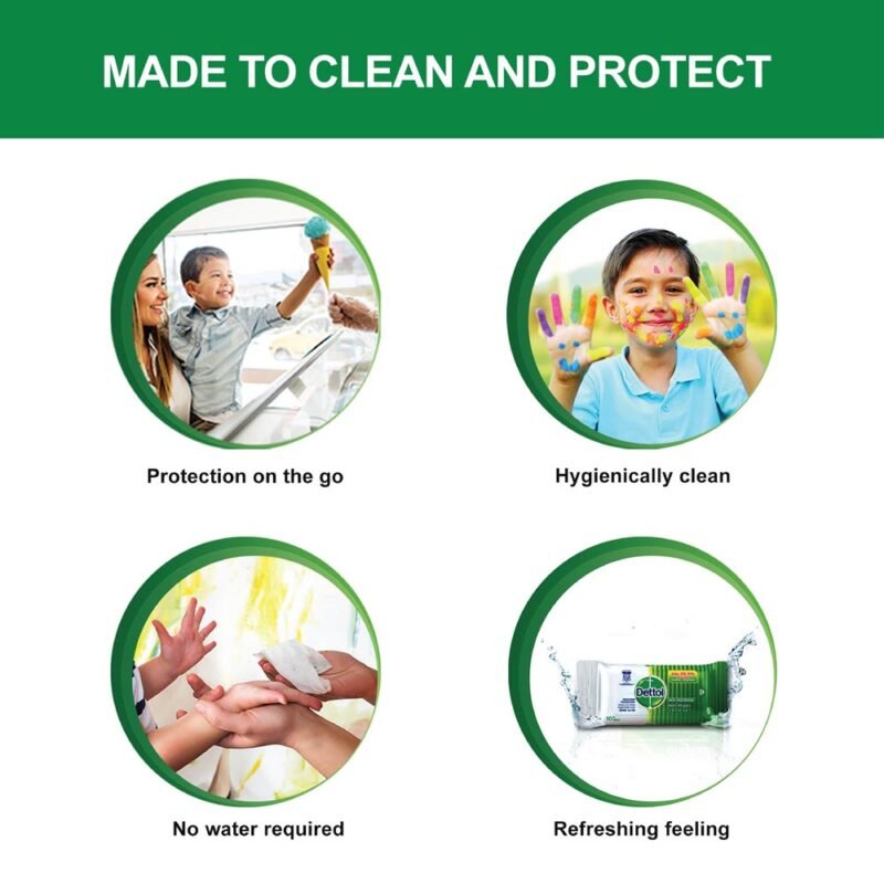 Dettol Antibacterial Disinfectant Wet Wipes Single Pack - Image 4