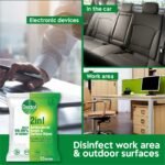 Dettol 2 in 1 Antibacterial Hand & Surface Disinfectant Wipes - Image 4