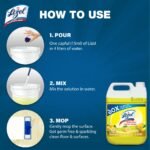 Lizol Disinfectant Floor & Surface Cleaner 5L Citrus, Super Saver Pack, Kills 99.9% Germs - Image 4