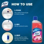 Lizol Disinfectant Floor & Surface Cleaner 975ml Floral, Kills 99.9% Germs - Image 3