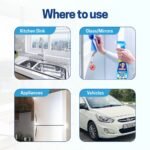 Mr. Brasso Glass & Household Cleaner 5L Mega Refill with Ultra Shine Formula for TV, Electronics, Fridge, Laminated Furniture, Mirror, Car Windshield - Image 4