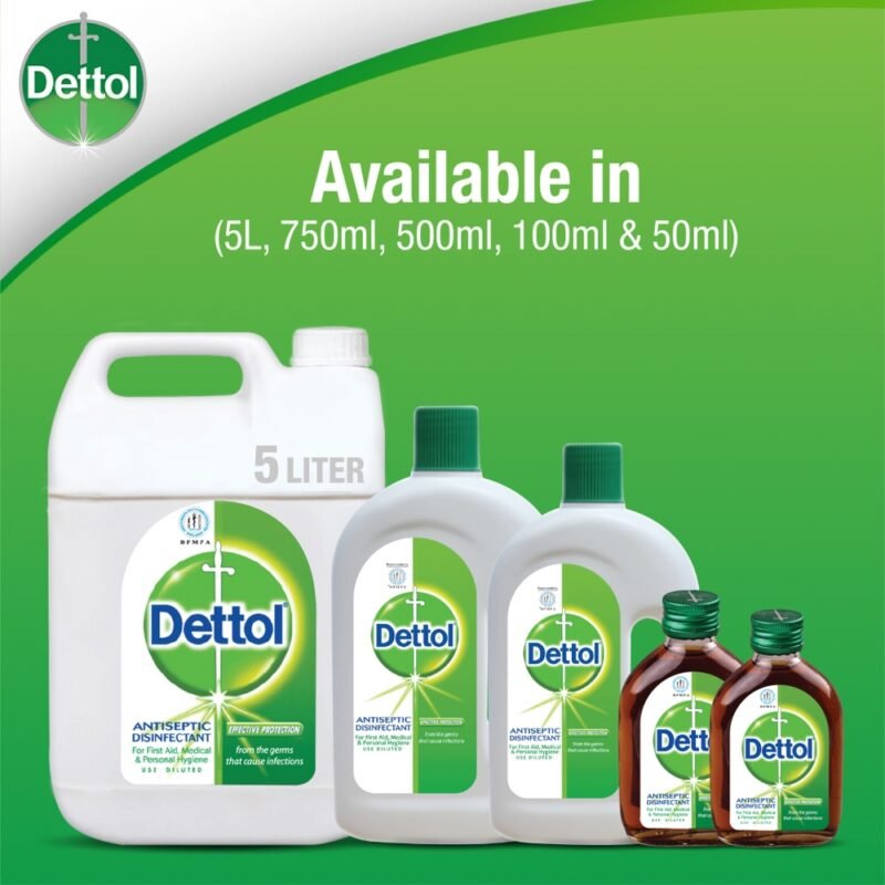 Dettol Antiseptic Disinfectant Liquid 5L for First Aid, Medical & Personal Hygiene- use diluted - Image 5