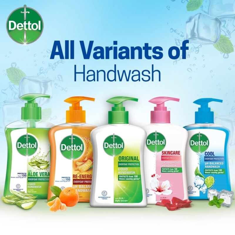Dettol Handwash Cool 200ml Pump, pH-Balanced Liquid Soap with Menthol - Image 5