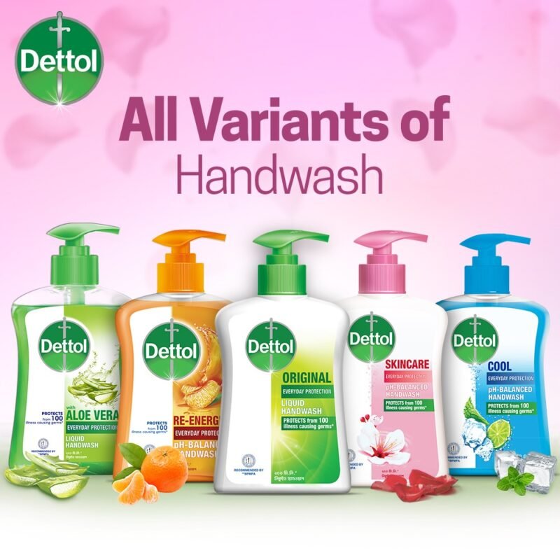 Dettol Handwash Skincare 200ml Pump, pH-Balanced Liquid Soap with Moisturizers - Image 5