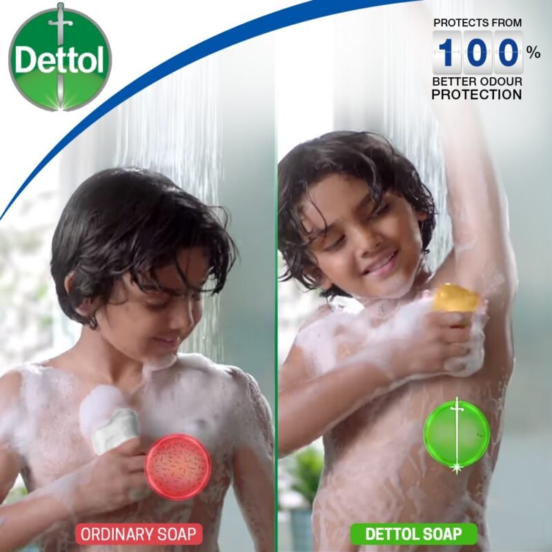Dettol Soap Original Pack of 2 (125gm X 2), Bathing Bar Soaps with protection from 100 illness-causing germs - Image 5