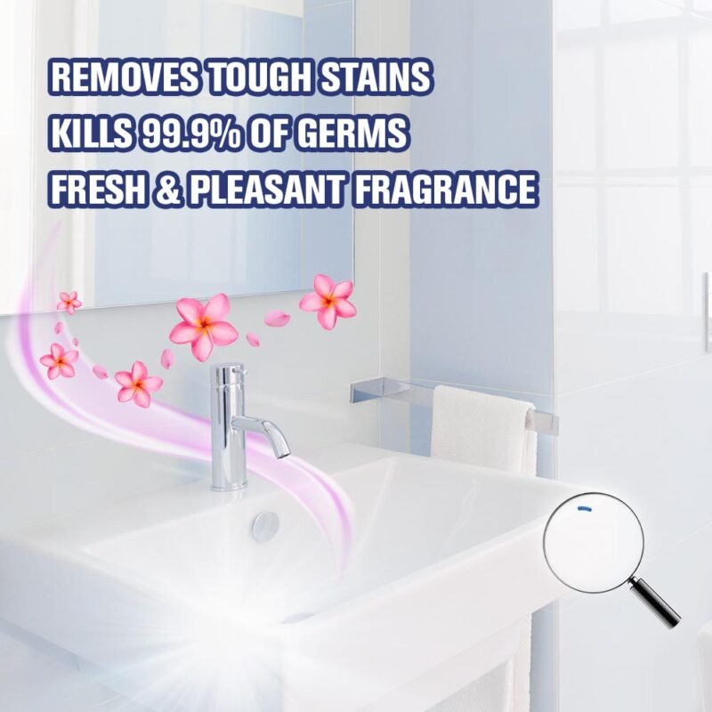 Harpic Bathroom Cleaner Powder for Floor, Basin & Tiles- 400gm - Image 5