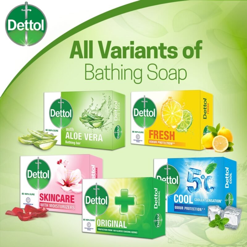 Dettol Soap Aloe Vera 75gm Bathing Bar, Soap with Aloe Vera Extract - Image 6