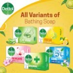 Dettol Soap Citrus Fresh 125gm Bathing Bar, Soap with Orour Protection - Image 6