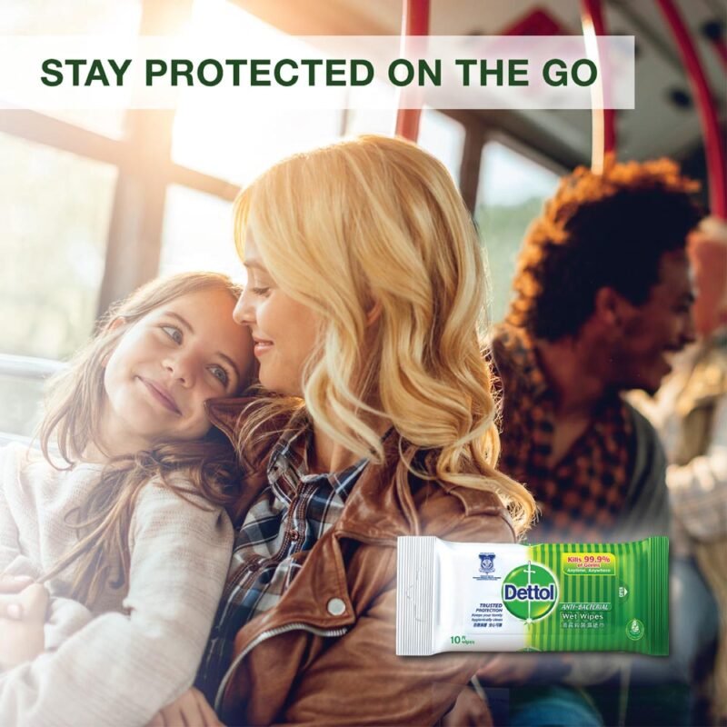 Dettol Antibacterial Disinfectant Wet Wipes Single Pack - Image 6