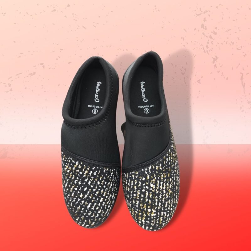 Walkaroo Ladies fashionable Black belly Shoes - Image 2