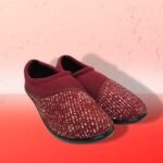 Walkaroo Ladies fashionable Maroon belly Shoes - Image 2