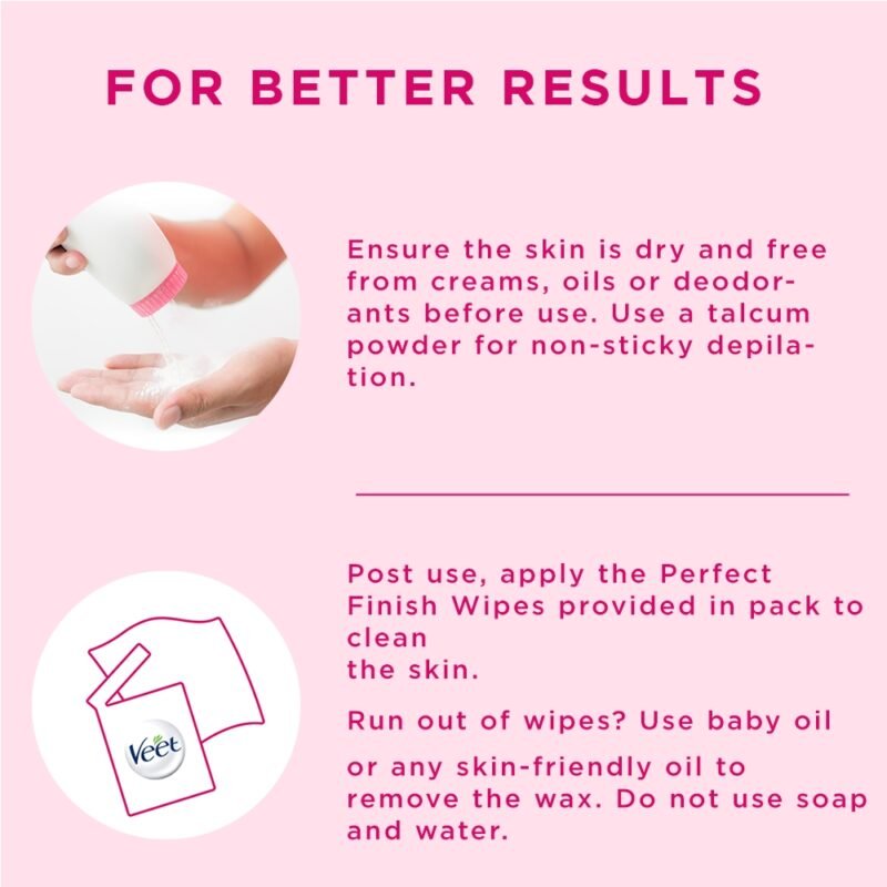 Veet Easy Gel 20 Wax Strip Normal Skin For Long Lasting Smoothness - Image 7