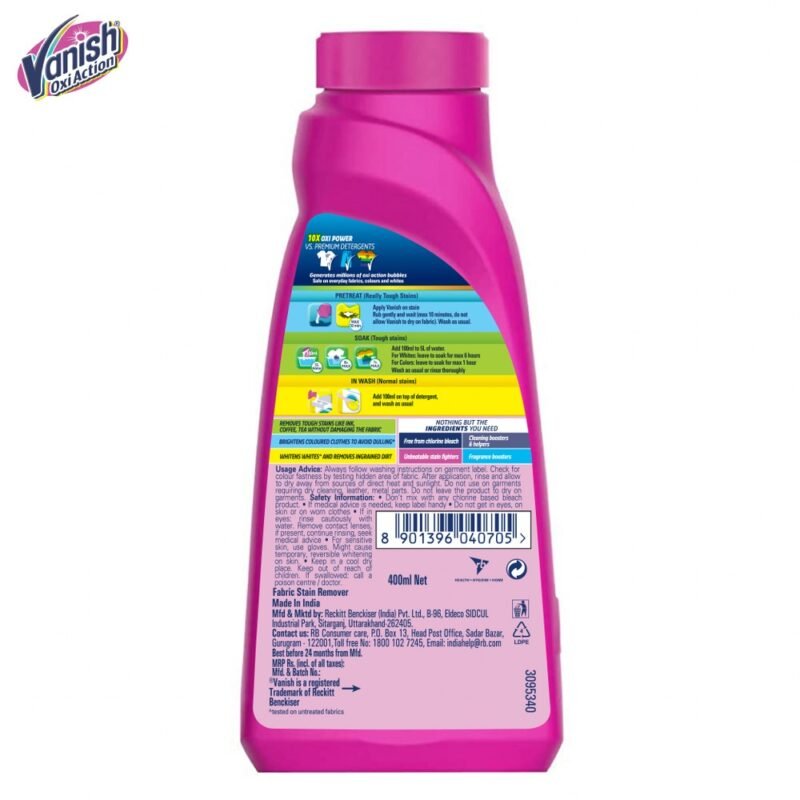 Vanish Fabric Stain Remover 400ml - Image 8