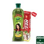 Dabur Amla Hair Oil 300 ml (Free Dabur Red Toothpaste 50 gm)