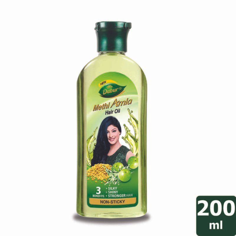 Dabur Methi Amla Non-Sticky Hair Oil - Image 2
